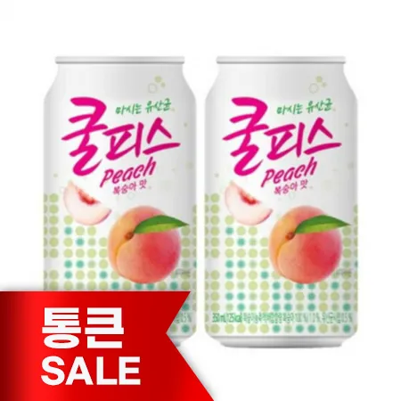 [통큰세일] 쿨피스 복숭아350ml*24