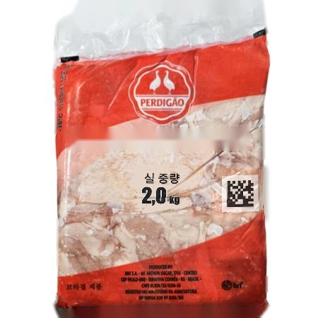 페르디가오 닭정육 (닭다리살) 2kg 냉동 뼈를 제거하고 껍질붙은 닭정육살