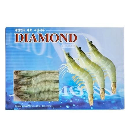 다이아몬드 흰다리새우 20미 500g 급속냉동 껍질새우