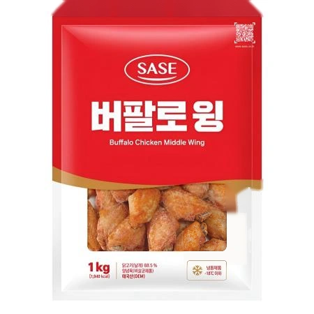 사세 버팔로윙 1kg 냉동 닭날개튀김 치킨 안주 사이드메뉴