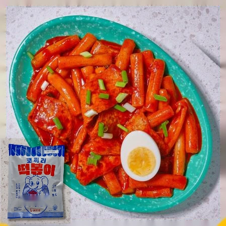 매콤달콤 코끼리떡볶이 500g(소스,밀떡,어묵 원팩)