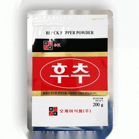 오케이 후추 80% 흑후추분말 업소용 후추가루 200g
