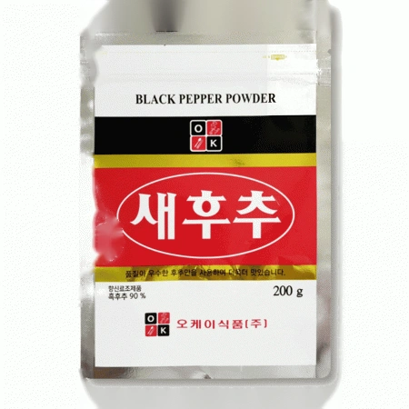 오케이 후추 90% 흑후추분말 업소용 후추가루 200g