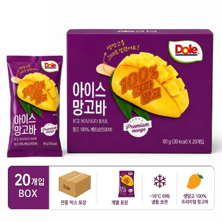 Dole 냉동망고바 60G X 20개입