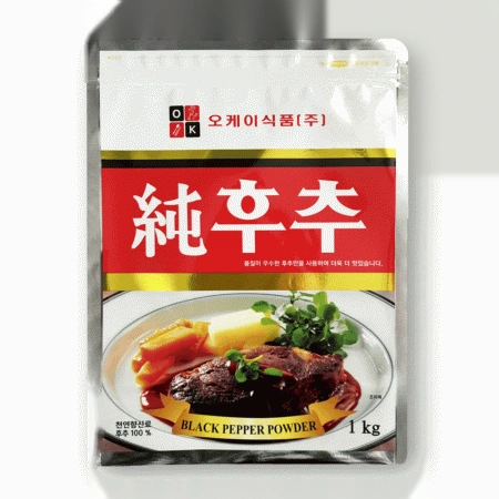 오케이 순후추 100% 흑후추분말 후추 가루 1kg