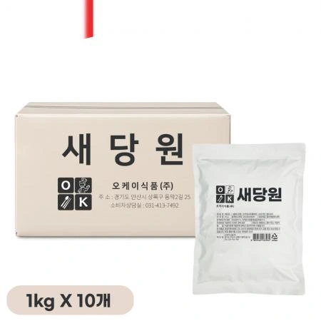 오케이 새당원 뉴슈가 1kg, 10개입