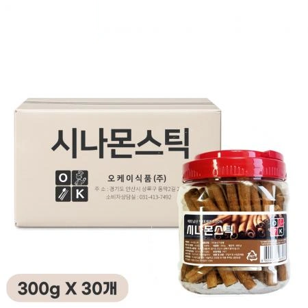 오케이 시나몬스틱 300g, 30개입