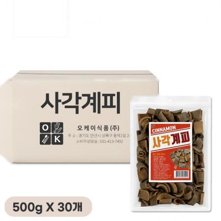 오케이 통계피(사각계피) 500g, 30개입