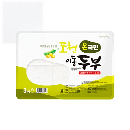 ❤️초특가❤️온국민 포천이동 두부 3kg