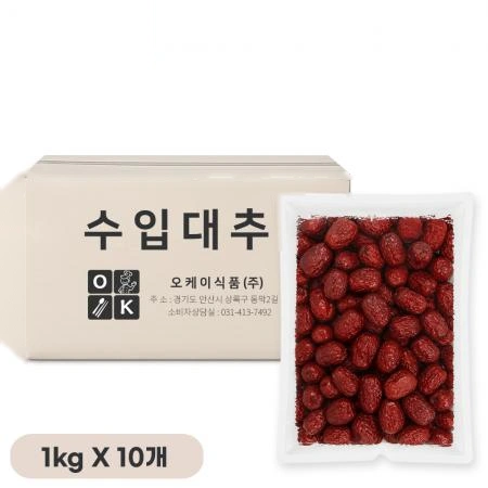 오케이 건대추 1kg (특초,수입산) 10개입