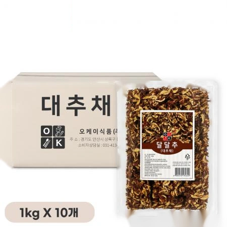 오케이 당도높은 대추채 1kg, 10개