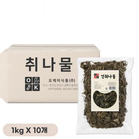 오케이 건취나물 1kg, 10개입