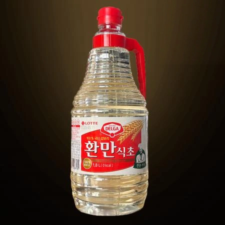[9개/무료배송] 롯데 환만식초 1.8L 페트 요리용 업소용 100% 발효식초