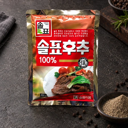 솔표 후추분 200g x 50개입 1박스 순후추