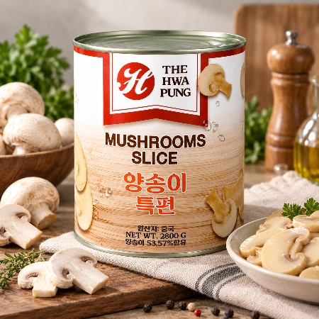 화풍 양송이 슬라이스 2800g x 6개입 1박스