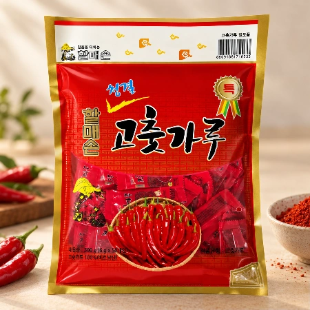 할매손 일회용 고춧가루 300g 소포장 6g 50개입