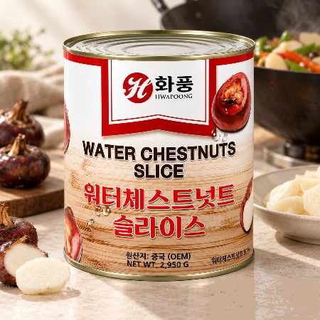 화풍 워터체스트넛 2.95kg x 6개입 1박스 물밤