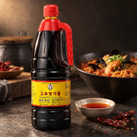새댁표 고추맛기름 1.5L 향미유 업소용