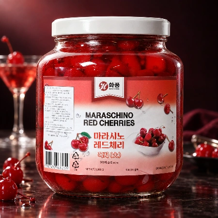 화풍 마라시노 레드체리 꼭지 1988g 업소용