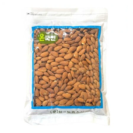 온국민 볶은 통 아몬드 1Kg 볶음 아몬드 견과