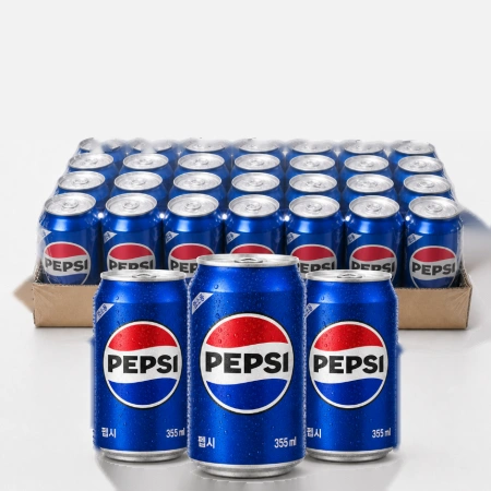 ★hot★ 펩시콜라 [뚱캔 / 박스판매 / 업소용] 355ml*24ea box