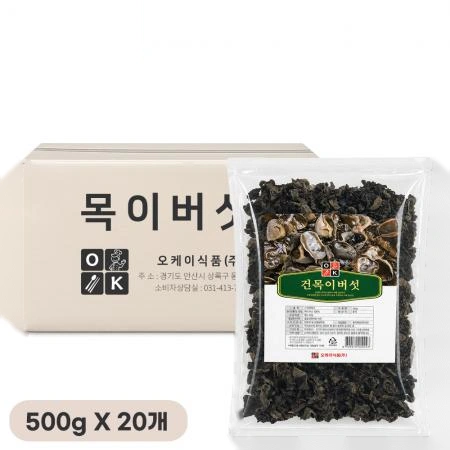 오케이 목이버섯 500g, 20개입