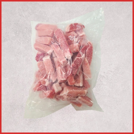 ♥정육특가♥ 돈등심 (1.5cm*1.5cm*길이규격없음, 미국산, 냉동 1Kg/EA) 탕수육용