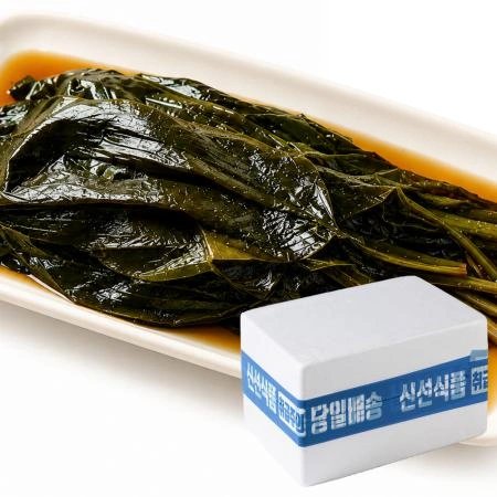프리미엄 명이나물 10kg 아이스박스포장 [ 업소용 명이절임 명이장아찌 고기쌈 ]