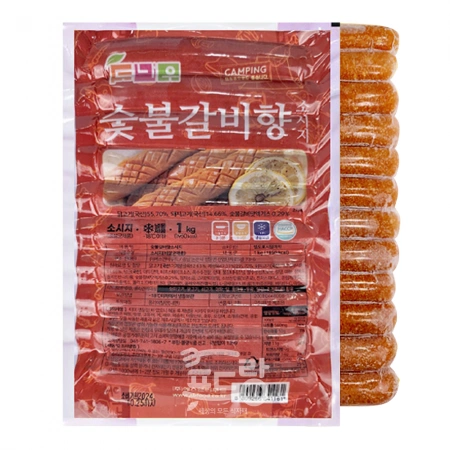 도나우 숯불갈비향 소시지 1kg 
