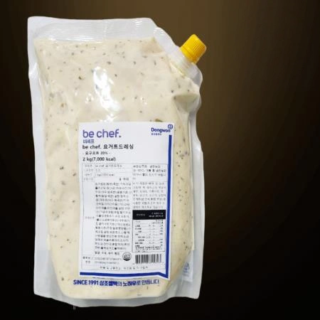 [5개/무료배송] 비셰프 비쉐프 동원 요거트드레싱소스 2kg 냉장 샐러드드레싱 업소용 요거트소스