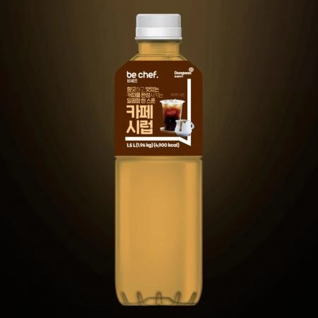 [12개/무료배송] 비셰프 비쉐프 동원 카페시럽 1.5L 커피시럽 음료시럽 카페재료 업소용