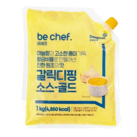 [10개] 비셰프 동원홈푸드 갈릭디핑소스 골드 냉장 1kg