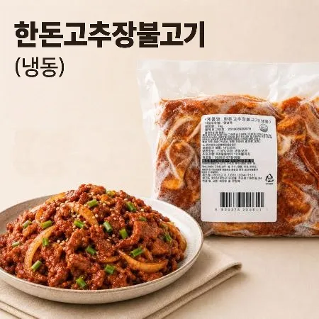 ★초특가★ 한돈 고추장 불고기 1kg 냉동 고추장맛 한돈불고기