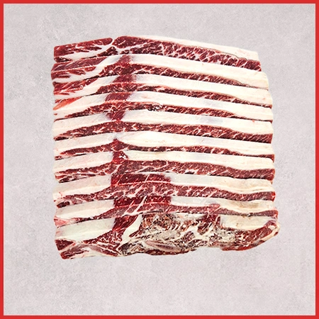 ♥정육특가♥ 소LA갈비(CH등급, 1.2cm 슬라이스, 미국산, 냉동 1Kg/EA) 구이용