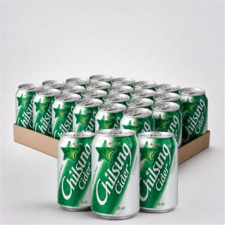 ★공산 핫★ 칠성 사이다 [뚱캔 / 박스판매 / 업소용] 355ml*24ea box