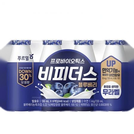푸르밀 비피더스 블루베리 130ml x 32개