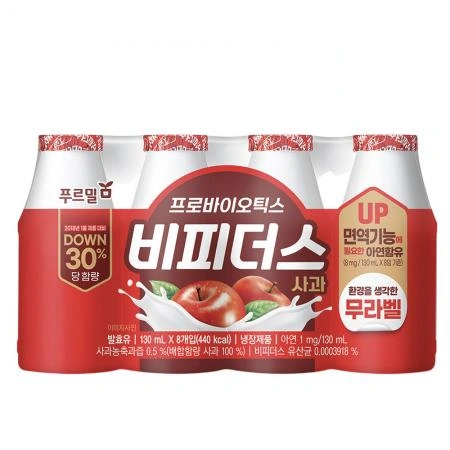 푸르밀 비피더스 사과 130ml x 32개