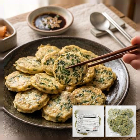제로밀가루 한입 어육오징어깻잎전 800g(40개 내외)