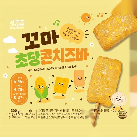 코주부 꼬마초당콘치즈바 300g(미니어묵바 12개입)