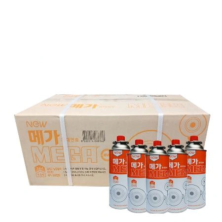 메가 휴대용 부탄가스 220g 28개 폭발방지