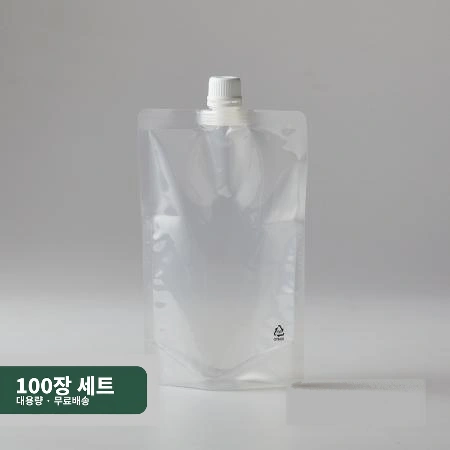 맘스퀴즈 스파우트 파우치 18파이 500ml 100장