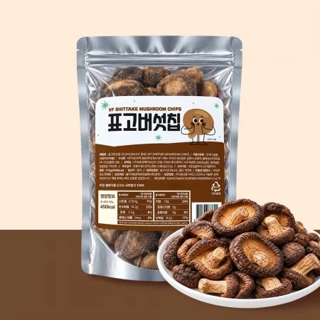[지퍼백] 프리미엄 저온유탕 표고버섯칩 100g