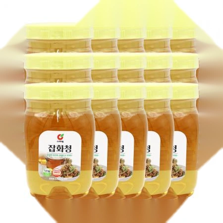스위트웰 잡화청 1.2kg X 15개 1박스 잡화 꿀