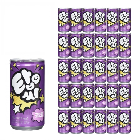 일화 탑씨 포도 [캔, 190ml*30EA/BOX]