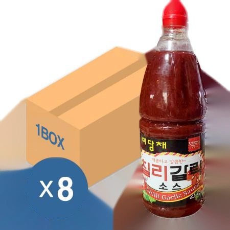 미담채 칠리 갈릭 소스 2kg 8개 1박스