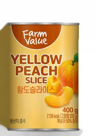 ♥신상품 초특가♥ (교차출고) 팜밸류 프레시 황도 400G 복숭아