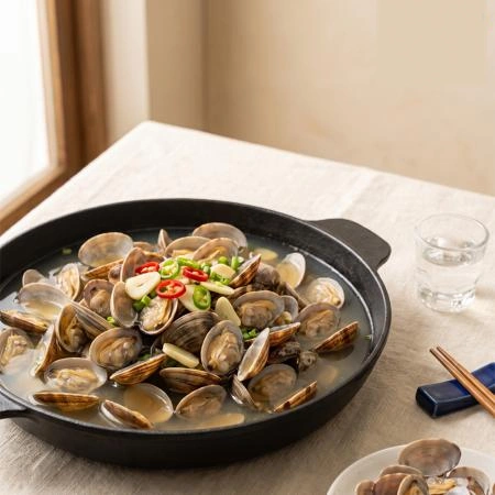 간편한 바지락술찜 560g 조개술찜 밀키트 더나음 2팩
