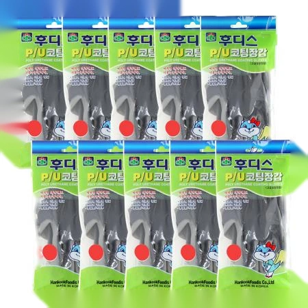 오런 후디스 PU코팅장갑 그레이L 1켤레 X 10개