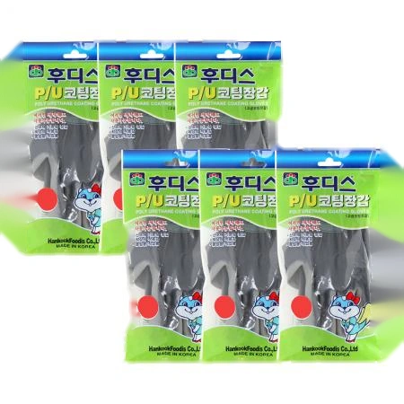 오런 후디스 PU코팅장갑 그레이L 1켤레 X 6개
