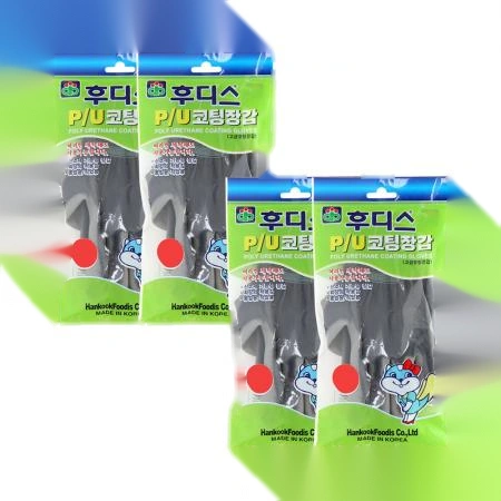 오런 후디스 PU코팅장갑 그레이S 1켤레 X 4개